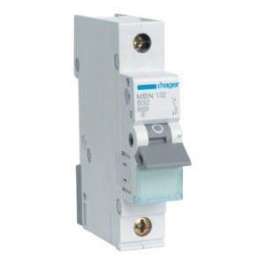 Автоматичний вимикач 1-п. B 32A (6kA) 1M Hager (A)