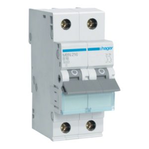 Автоматичний вимикач. 2-п. B 16A (6kA) 2M Hager (A)