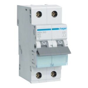 Автоматичний вимикач 2-п. B 63A (6kA) 2M Hager (B)
