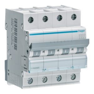 Авт. вим. 4-п. C 16A (6kA) 4M Hager (B)