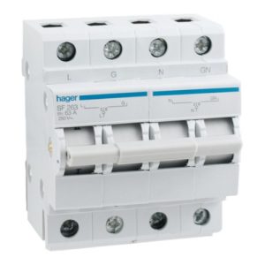 Перемикач вводу резерва 250В/63A 1+N (B)