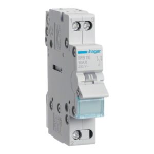 Перемикач I-0-II з загальним виходом знизу 1п 16А/230В (A)