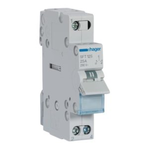Перемикач I-0-II з загальним виходом зверху 1п 25А/230В (A) "ХАГЕР"