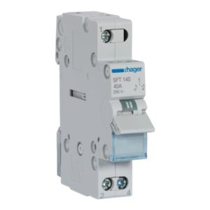 Перемикач I-0-II з загальним виходом зверху 1п 40А/230В (A) "ХАГЕР"