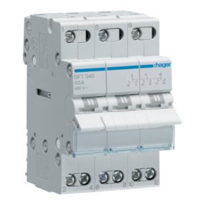 Перемикач I-0-II з загальним виходом зверху 3п 40А/400В (A)