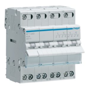 Перемикач I-0-II з загальним виходом зверху 4п 40А/400В (A)