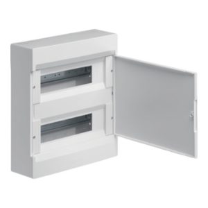 Щит пластиковий ЩРН-П- 24 модулів IP40 зовнішні білі двері COSMOS (B)