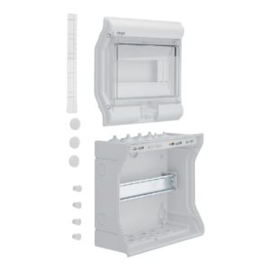 Щит пластиковий ЩРН-П- 10 модулів IP65 зовнішній монтаж,прозорі двері VECTOR (B)
