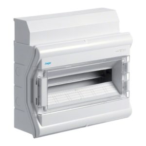 Щит пластиковий ЩРН-П- 18(20) модулів IP65 зовнішній монтаж прозорі двері VECTOR (B)