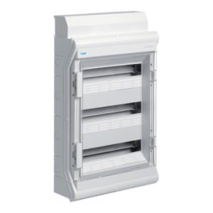 Щит пластиковий ЩРН-П- 54(60) модулів IP65 зовнішній монтаж прозорі двері IP65, VECTOR (B)