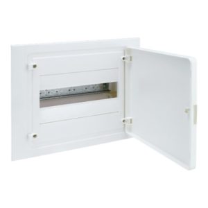 Щит пластиковий ЩРВ-П- 12 модулів, IP40 внутрішній монтаж, білі двері (1х12) GOLF (A)