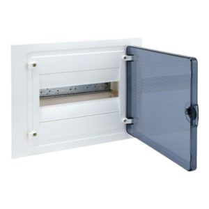 Щит пластиковий ЩРВ-П- 12 модулів, IP40 внутрішні прозорі двері (1х12) GOLF (B)