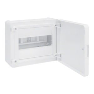 Щит пластиковий ЩРН-П- 8 модулів IP40 зовнішні білі двері (1х8) GOLF (B)