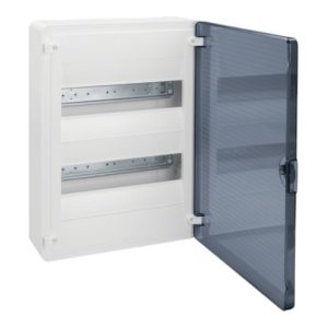 Щит пластиковий ЩРН-П- 24 модулів IP40 зовнішні прозорі двері (2х12) GOLF (A)