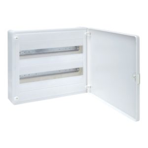 Щит пластиковий ЩРН-П- 36 модулів IP40 зовнішні білі двері (2х18) GOLF (B)