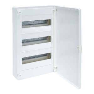 Щит пластиковий ЩРН-П- 36 модулів IP40 зовнішні білі двері (3х12) GOLF (A)