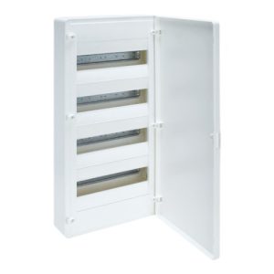 Щит пластиковий ЩРН-П- 48 модулів IP40 зовнішні білі двері (4х12) GOLF (A) "ХАГЕР"