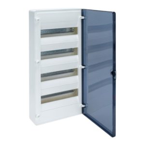 Щит пластиковий ЩРН-П- 48 модулів IP40 зовнішні прозорі двері (4х12) GOLF (B)