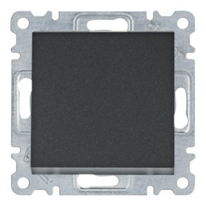 Вимикач 1-полюсний Lumina, чорний, 10АХ/230В (A) "ХАГЕР"