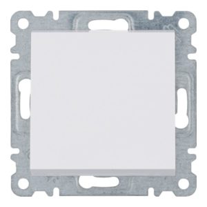 Вимикач 1-кл. Lumina.2 прохідний білий, 10АХ/230В (A)