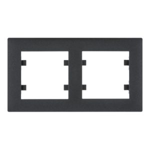 Рамка 2X горизонтальна, Lumina-Intens, чорна (A) "ХАГЕР"