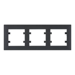 Рамка 3X горизонтальна, Lumina-Intens, чорна (A) "ХАГЕР"