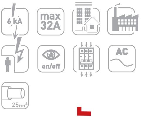 Диференційний захист від струму за допомогою вимикачів ENEXT