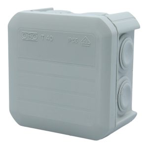 Коробка розподільча  90х90х52 IP55 зовнішня пласт. (T 40)