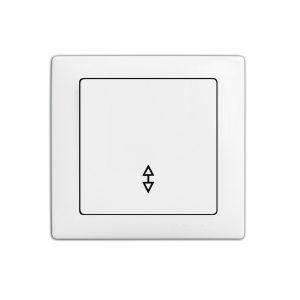 Вимикач 1-кл. внутр. прохідний 9025 "WEGA" білий