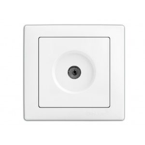 Розетка ТV внутр. 9027 "WEGA" біла