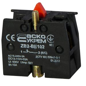 Контакт ZB2-BE102 N/C для кнопок XB2