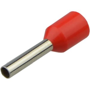 Наконечник втулковий  1,5 мм.кв. ізол. НТ 1,5-12 червоні (100шт) "АСКО"