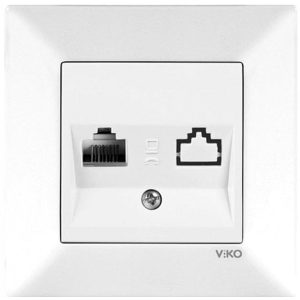 Розетка комп. RJ-45 внутр. "Яшемін" біла