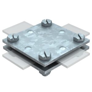 З'єднувач крест.без проміж.плас.30мм.256A-DIN30FT