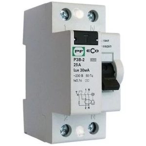 Диф. реле 4-п. РЗВ-4  25А  30мА