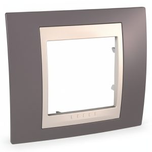 Рамка 1-а кратна "UNICA" Plus ліловий/сл.кість (C3) "знято з в-ва"