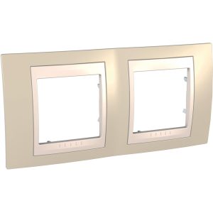 Рамка 2-х кратна "UNICA" Plus ліловий/сл.кість (C3) "знято з в-ва"