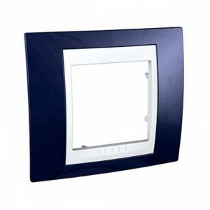Рамка 1-а кратна "UNICA" Plus індіго/білий (C3) "знято з в-ва"