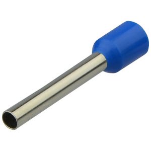 Наконечник втулковий  2.5 мм.кв. ізол. НТ 2.5-12 сині (100шт) "АСКО"