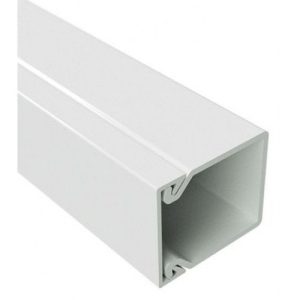 Кабель-канал  40х40 з плос/осн., 2м, білий