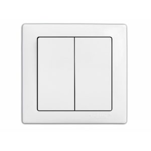 Вимикач 2-кл. внутр. 9023 "WEGA" крем