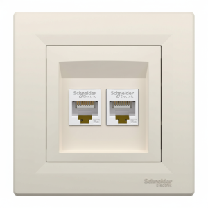 Розетка комп. RJ-45 внутр. Anya Schneider сл.кість (C3) (знято з в-ва)