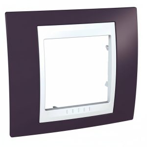 Рамка 1-а кратна "UNICA" Plus гранат/білий (C3) "знято з в-ва"