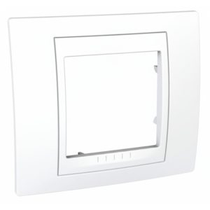 Рамка 1-а кратна "UNICA" Plus білий/білий (C2) "знято з в-ва"