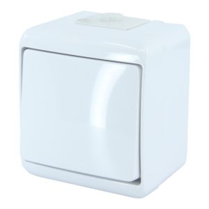 Вимикач 1-кл. зовн. IP54 VHE-1 білий