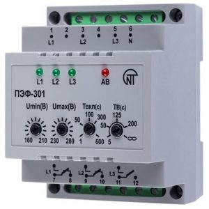 Перемикач фаз ПЕФ-301 16А 220В