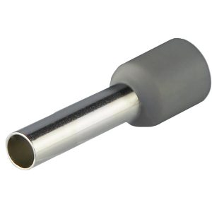 Наконечник втулковий  4 мм.кв. ізол. НТ 4,0-12 сірі (100шт) "АСКО"