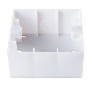 Коробка для зовн. монтажу "KARRE" біла (ЦІНА НА ЗАЛИШОК)