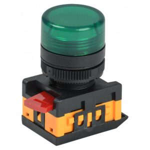 Лампа AL-22TE d22мм зелений неон/240В циліндр "IEK"