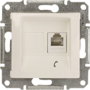 Телефонная розетка RJ-11 внутр. "SEDNA" сл.к. (C3) (снята с пр-ва 30.12.2023)